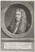 Portrait of Pieter de Huybert Original engraving by the Dutch artist Jacobus Houbraken designed by Caspar Netscher