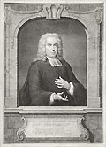 Portrait of Wilhelmus Peiffers Evangelii Minister Evangelist Minister Original Engraving by Jacobus Houbraken designed by the Dutch artist Jan Maurits Quinkhard