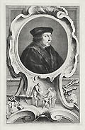 Thomas Cromwell Earl of Essex Original engraving by the Dutch artist Jacobus Houbraken designed by Hans Holbein the Younger