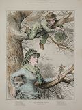The Mistletoe Bough Christmas by Alfred Hunt and engraved by Joseph Swain