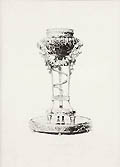 Tripod by Gouthiere Original Etching by the French artist Jules Jacquemart also known as Jules Ferdinand Jacquemart