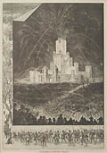 Storming of The Ice Palace Original Lithograph by Henri Octave Julien