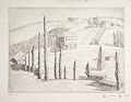 Palestine Original Etching by the American artist Hyman Katz signed Hyman William Katz