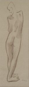 Figure Study Original Drawing by Andrene Kauffman