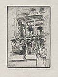 Brass Shops New York Original Etching by Edwin Kaufman