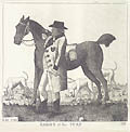 Knight of The Turf Original Etching by the Scottish artist John Kay