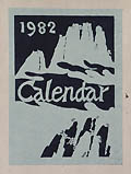 Calendar for 1982 Frontis Piece Original Hand Stenciled Dye Print by the Japanese artist Keisuke Serizawa