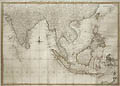 An 18th Century General Map of The East Indies Original Engraving by Thomas Kitchen