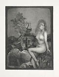 Girl from Lothlorien Original Etching and Aquatint by the Austrian artist Peter Klitsch