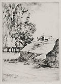 Pleasant and Lows Original Etching by Julius Komjati