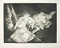 Death and the Butcher Original Aquatint by the American artist Chaim Koppelman