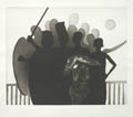 On Meeting Beauty II Original Aquatint by the American artist Chaim Koppelman