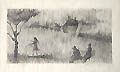 Retrospect Original Etching by the American artist Chaim Koppelman