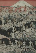 A Pilgrimage to Mount Fuji by Kunisada