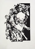 Earth Mother Original Lithograph by the American artist Jacob Landau