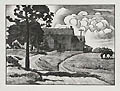 Sunday Afternoon Original Woodcut by Julius John Lankes also known as J. J. Lankes