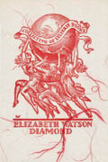 Ex Libris Elizabeth Watson Diamond by Valentin Le Campion