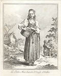 The Young Egg Merchant of Octha Original Etching by Jean Baptiste Le Prince