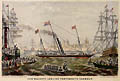 Her Majesty Leaving Portsmouth Harbour by Robert and Abraham Leblond