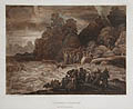 Pharaoh Moses and the Israelites Pass Through the Red Sea by Frederick Christian Lewis designed by Claude Gellee known as Claude Lorrain published by John Chamberlaine for the Original Designs of the Most Celebrated Masters of the Bolognese Roman Florentine and Venetian Schools.