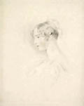 Portrait of Miss Mary Bloxam as a Young Lady Original Stipple and Soft Ground Etching by Frederick Christian Lewis F. C. Lewis designed by Sir Thomas Lawrence