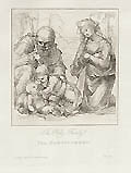 The Holy Family Original Soft Ground Etching by George Robert Lewis G. R. Lewis designed by Fra. Bartolommeo Published by William Young Ottley for The Italian School of Design
