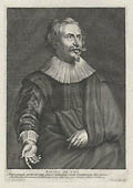 Paulus De Vos Original engraving by Adrien Lommelin designed by Anthony Van Dyck