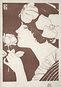 The Rose Original Wood Engraving by the Italian artist Edmondo Lucchesi