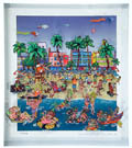 Fun in The Sun Original 3D Lithograph and Silk Screen by Susannah Macdonald