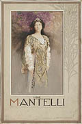 Mme Eurgenia Mantelli portrait of the late Prima Donna of the Metropolitan Opera House New York