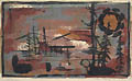 Landscape Original Silkscreen by the American artist John Maziarz also listed as John D. Maziarz