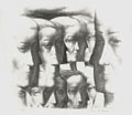 Faces Original Lithograph by John McClellan