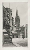 Castle Esplanade Edinburgh Original Etching and Aquatint by the British artist Jean McKay