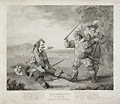 Fluellen Making Pistol Eat the Leek for King Henry the Fifth by Robert Mitchell Meadows