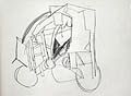 Machine Abstraction Original Drawing by Alex Minewski