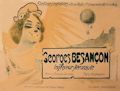 Georges Besancon Ingenieur Aeronaute Original Lithographic Poster by the French artist Misti Ferdinand Mifliez