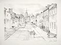 Annapolis State House Original Lithograph by the American artist John Moll also known as John B. Moll