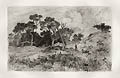 A Southerly Wind and a Cloudy Sky Original Etching by the American artist Thomas Moran