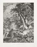 A Storm in the Mountains Original Wood Engraving by the American artist Thomas Moran publsihed for The Aldine The Art Journal of America by the Aldine Company New York