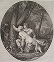 Anglica and Medoro Original Engraving by Raphael Morghen designed by Theodorus Matteini