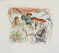 The Jewish Wedding Original Etching by the American artist Ira Moskowitz