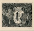 Une Source A Source Particularly of a Stream or River Original Lithograph by the French artist Celestin Nanteuil also listed as Celestin Francois Nanteuil from the Album du Salon de 1842