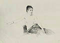 Femme Assise sur un Canape Etude Woman Seated on a Sofa Study Original Etching by the Italian artist Giuseppe de Nittis published by the Gazette des Beaux Arts