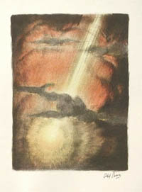 And God made the greater light Original lithograph by Abel Pann