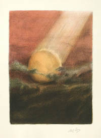 And there was light Original lithograph by Abel Pann