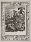 Actaeon Turned into a Stag and Devoured by his Dogs by Bernard Picart