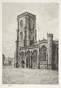 Saint John Baptist Yeovil Original Etching by Elizabeth Piper