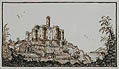 View of an Italian Town Original Drawing by Beynon Puddicombe