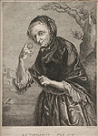 Old Age Original Engraving and Etching by Simon Francois Ravenet