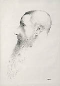 The Art Critic Roger Marx Original Lithograph by the French artist Odilon Redon